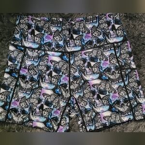 Constantly Varied Gear Butterfly Pattern Leggings - Purple and Blue